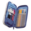 Lihit Lab Smart Fit bright label double pen case (L)