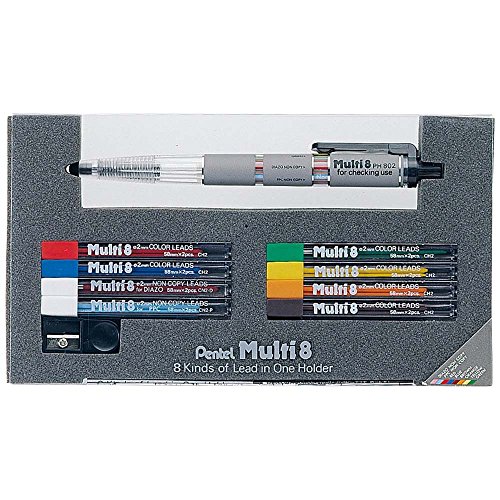 Pentel Super Multi 8-Piece Mechanical Pencil Set