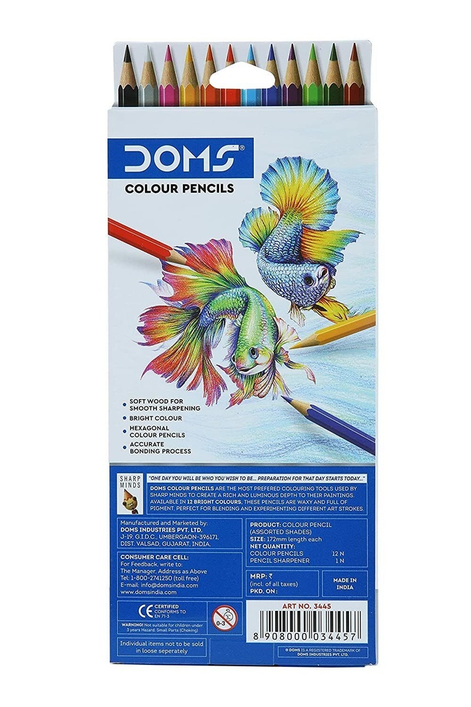 Doms Colour Pencil  12Colours