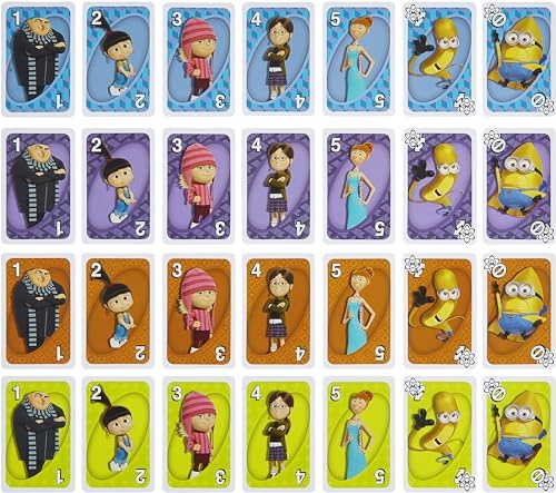 Mattel Game UNO HXT53 Uno Minions Card Game Party Supplies for 2-10 Players, 112 Cards Ages 7 and Up, Yellow