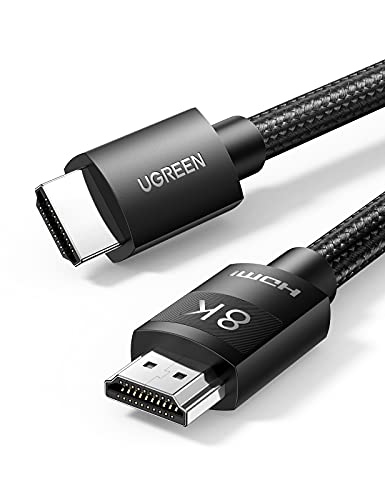 UGREEN LAN Cable, 2M Mesh, Category 8 Connector, Ultra High Speed 40Gbps/2000MHz, CAT8 Compliant, Ethernet Cable, Prevents Clip Breakage, Shielded, Compatible with Modem, Router, PS3, PS4, Xbox