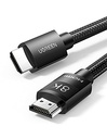 UGREEN LAN Cable, 2M Mesh, Category 8 Connector, Ultra High Speed 40Gbps/2000MHz, CAT8 Compliant, Ethernet Cable, Prevents Clip Breakage, Shielded, Compatible with Modem, Router, PS3, PS4, Xbox