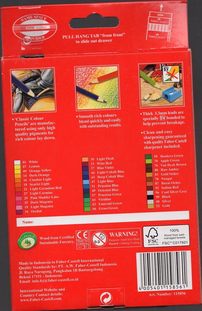 Faber-Castell 36 Classic Colour Pencils