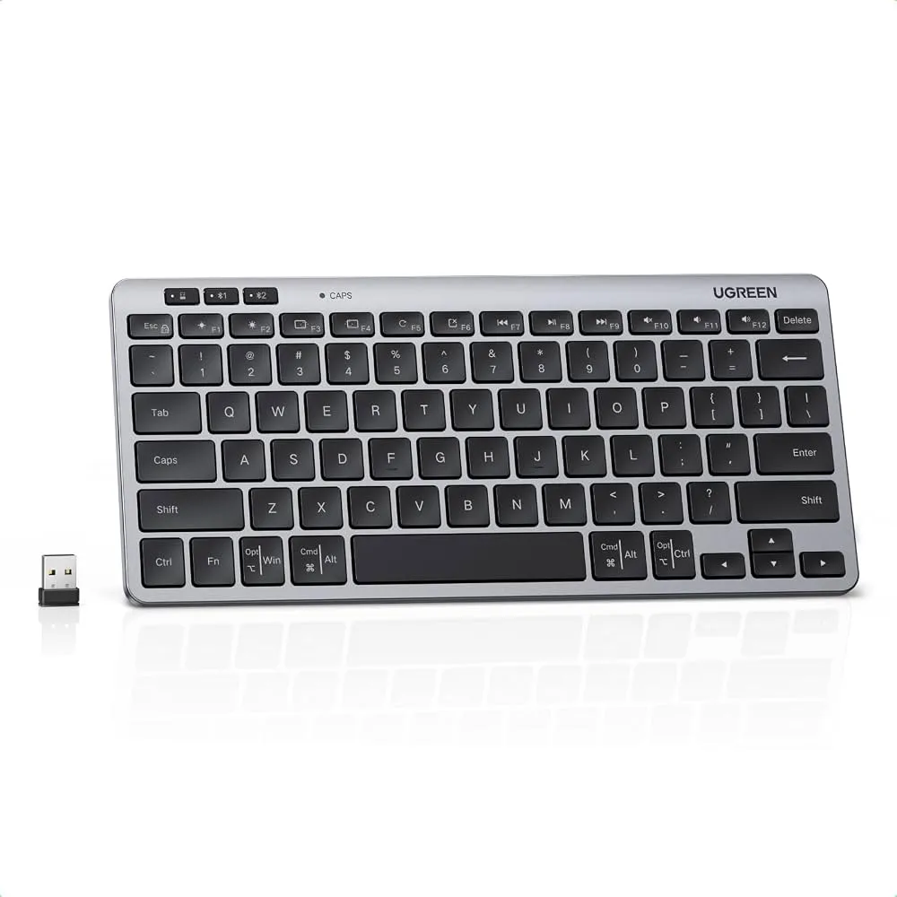 UGREEN Multi Mode Rechargeable Wireless & Bluetooh Keyboard