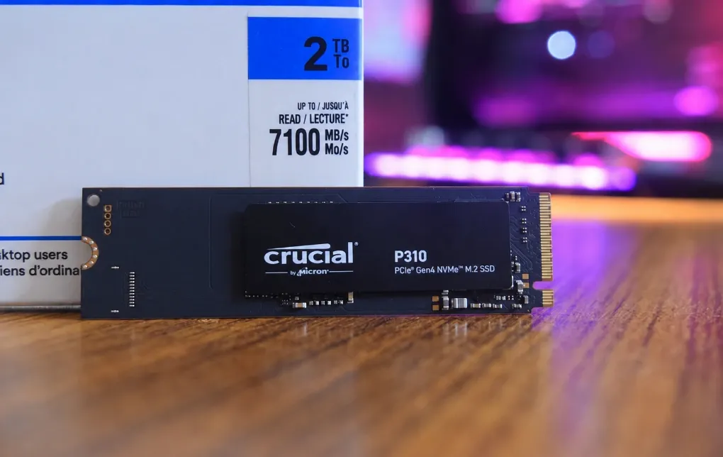 Crucial P310 2TB 3D NAND NVMe PCIe 4.0 M.2 SSD Up to 7,100MB/s