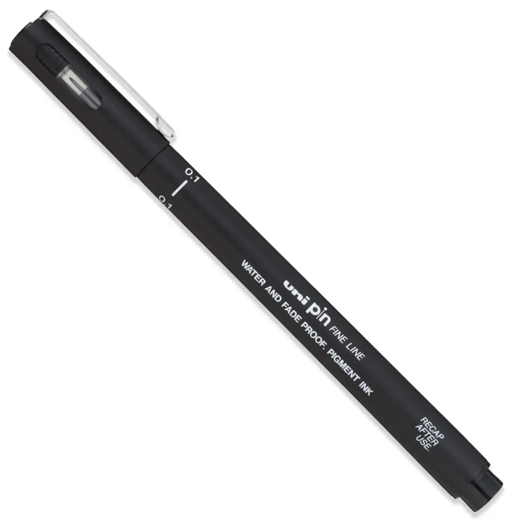 Mitsubishi Pencil Water-based Sign Pen, Extra Fine Point, 01, Black