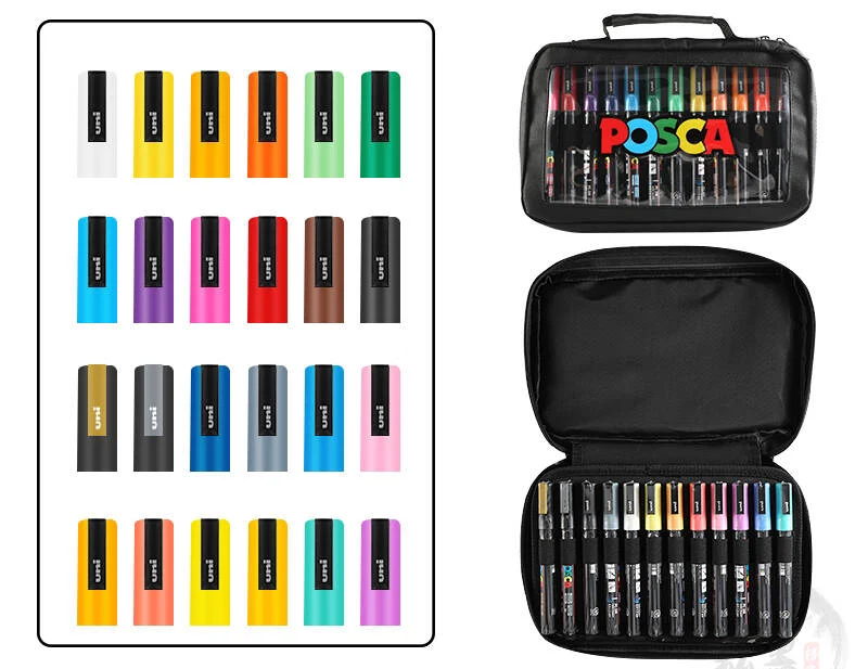 Uni Posca Fine Point Black PC3M.24