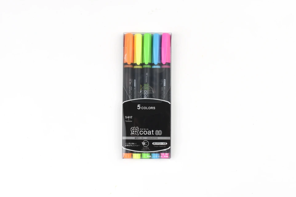 Tombow Highlighter Marker/Pen Single Type 5 Color Set