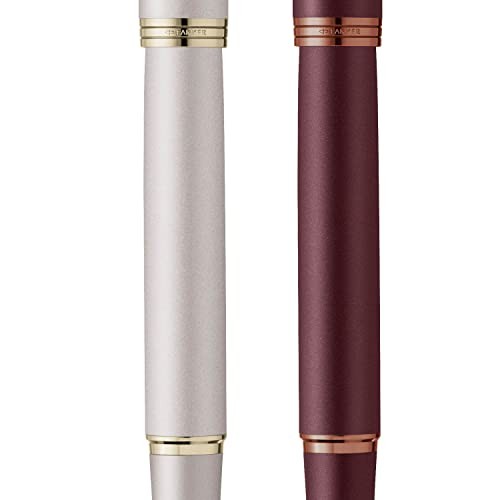 PARKER 2190485 Parker Fountain Pen IM Monochrome Burgundy BGT Fine Point Gift Box Authentic Imported