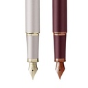 PARKER 2190485 Parker Fountain Pen IM Monochrome Burgundy BGT Fine Point Gift Box Authentic Imported