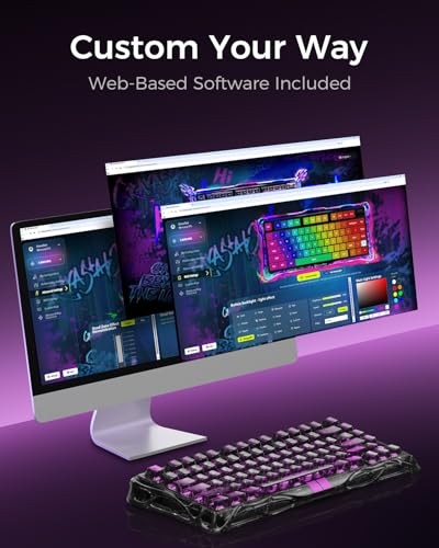 GravaStar Mercury V75 lite Gaming Keyboard Wired Detachable Cable Support 4000Hz Polling Rate Wired 75% Layout US Array 