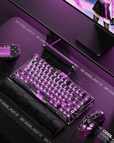 GravaStar Mercury V75 lite Gaming Keyboard Wired Detachable Cable Support 4000Hz Polling Rate Wired 75% Layout US Array 