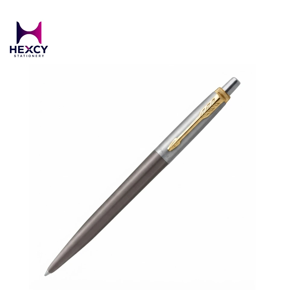 PARKER 2213785 Parker Ballpoint Pen, Jotter, Gray GT, Medium Point, Oil-based, Gift Boxed