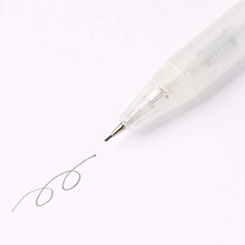 Muji Polycarbonate mechanical pencil (with rubber grip), 0.5 mm WHITE 
