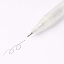Muji Polycarbonate mechanical pencil (with rubber grip), 0.5 mm WHITE 
