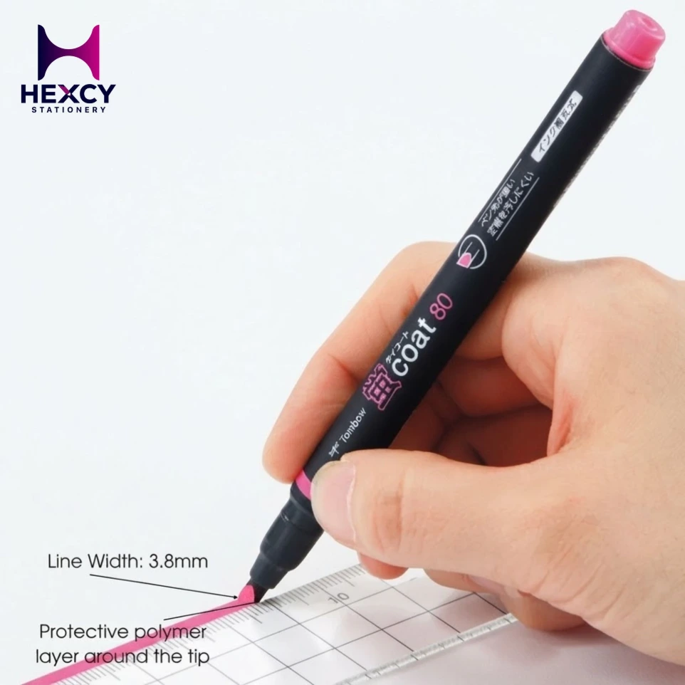 580090TombowKeiCoat80Highlighter5ColourSet_SingleTip_MadeinJapan_02.webp