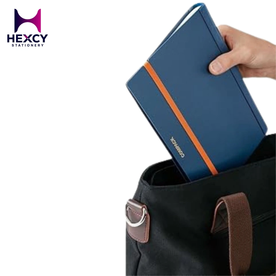 King Jim 5894H-NV Bi-Fold Clear File Compact, 10 Pockets, A4 Bi-fold, Navy
