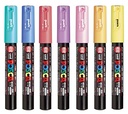 uni POSCA Water-based Marker Sign Pen Extra Fine 7 Colors 