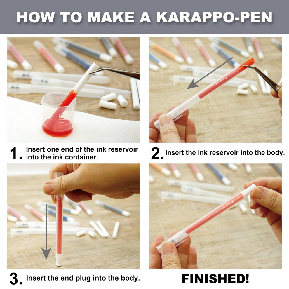 Kuretake Empty Pen Container, Diagonal Tip, Set of 5 ECF160-456