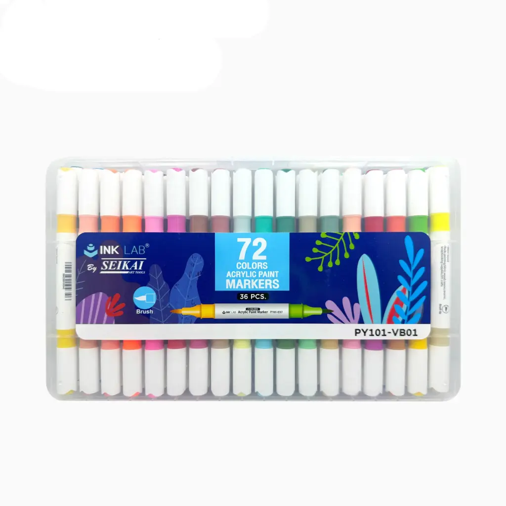 [PY 101 VB01] Acrylic marker 36 Pcs 72 Colors