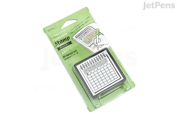 Midori Paintable Stamp, Calendar Design
