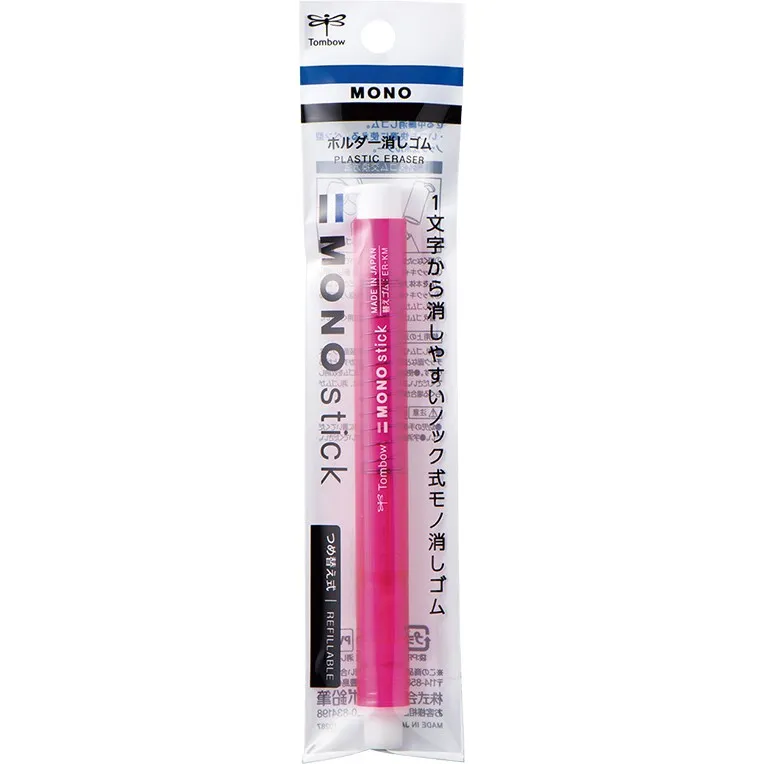 [JCC-121C] Tombow Mono Stick Push Type Eraser (Pink)