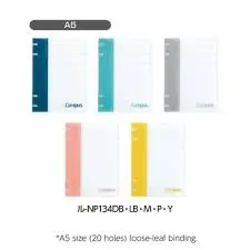 [NP704P] KOKUYO Campus Binder ,40 Sheets,26 Rings,B5 Size (Pink)