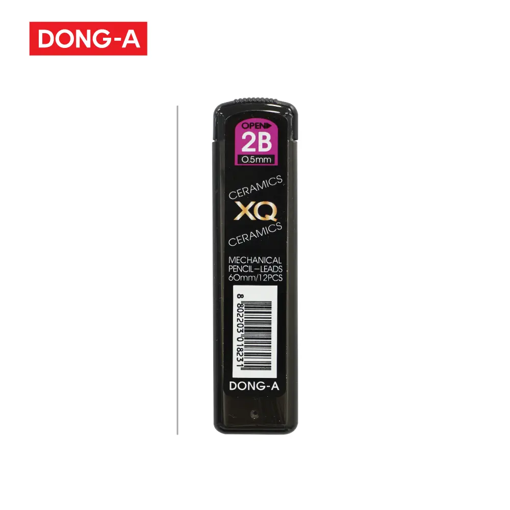 Dong-A 2B Pencil Leads,60 mm-12 Pcs