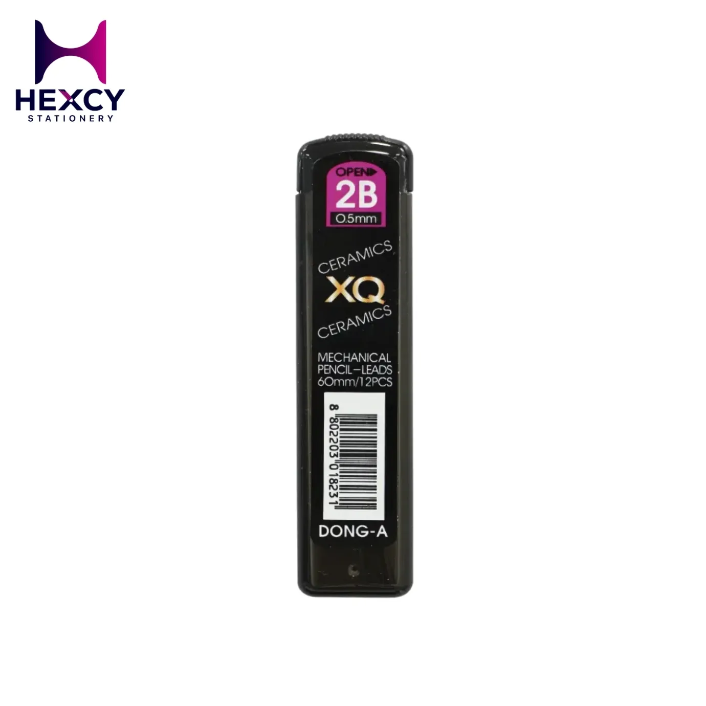 Dong-A 2B Pencil Leads,60 mm-12 Pcs