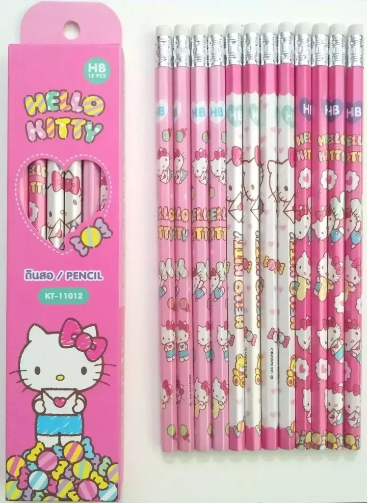 [KT-11012] MT - HELLO KITTY 12 PCS HB Pencil