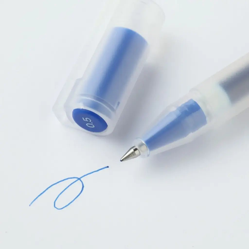 [M043] Muji Gel Pen Cap Type 0.5 (BLUE)
