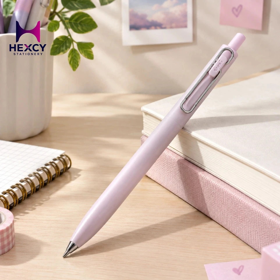 [UMN-SF-38] Uniball One F Series 0.38 Black Ink (Pink)