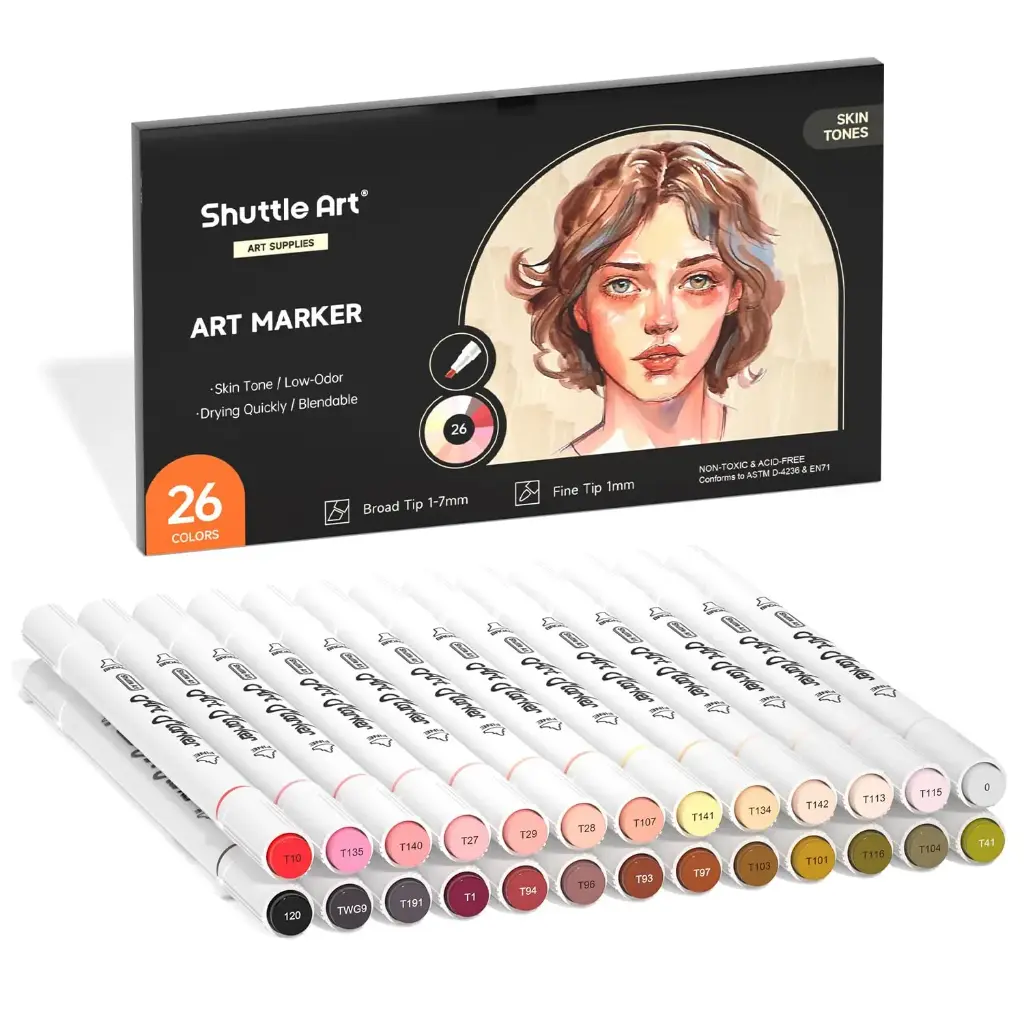 Shuttle Art 25 Pcs Color Skin Tone Set