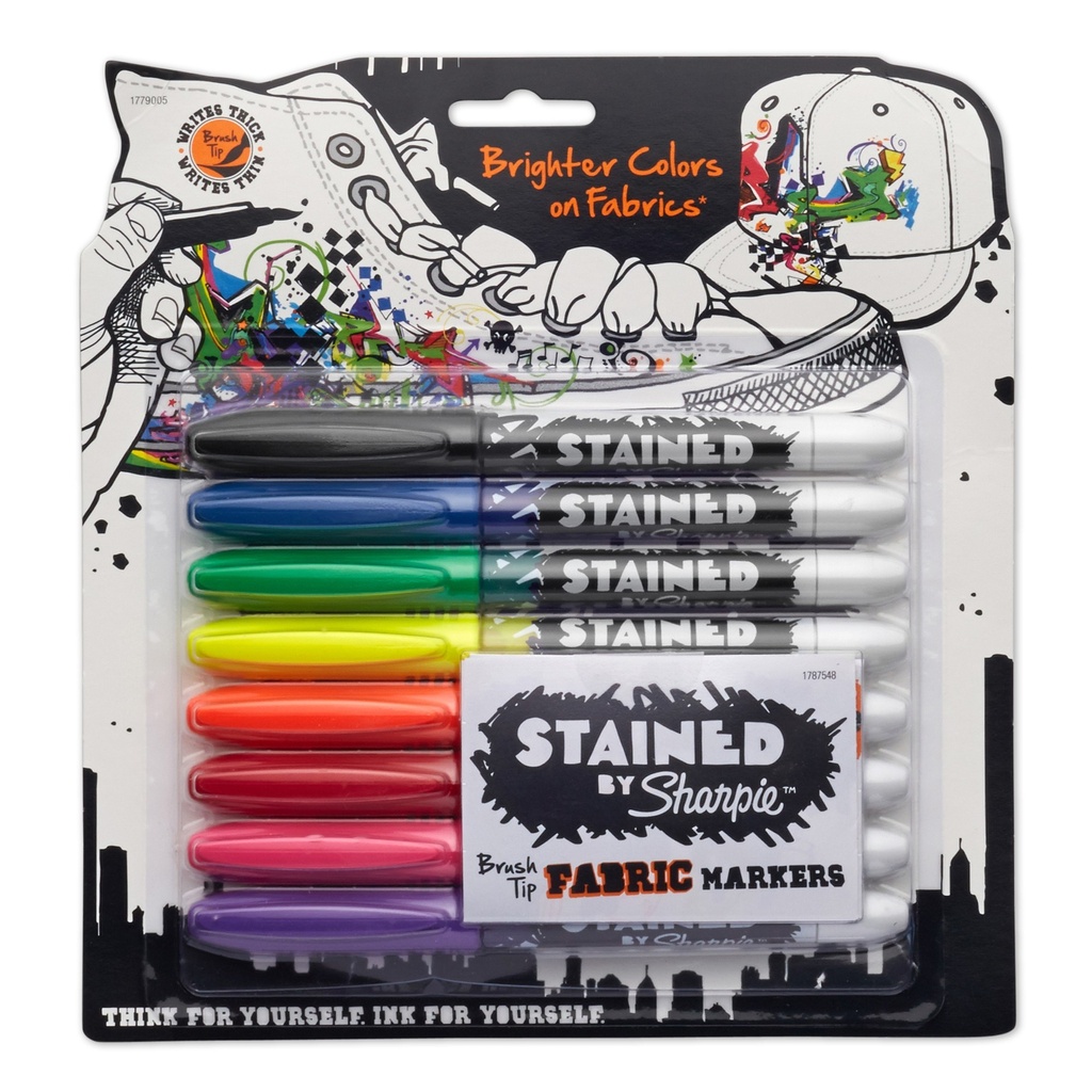 Sharpie Stained Fabric Marker 8 Color Pack