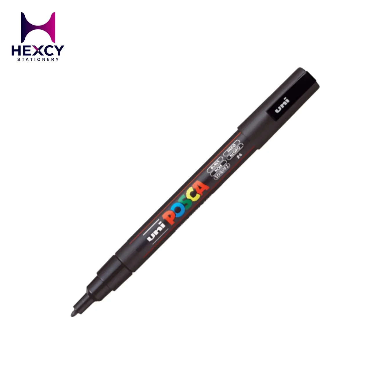 Uni Posca Fine Point Black PC3M.24