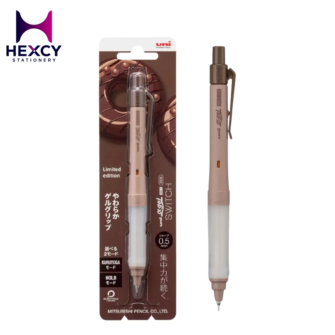 Uni Kurutoga Alpha Gel Switch Mechanical Pencil 0.5