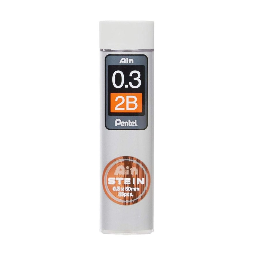 [C283-2B] Pentel Mechanical Pencil Refill Pentel Ain 0.3mm 2B