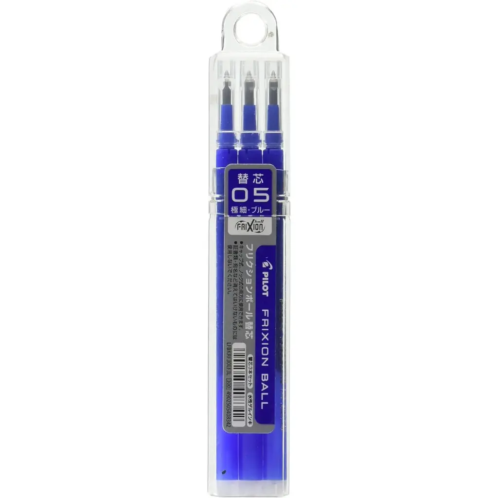 PILOT Frixion Ball Refill 0.5mm 3Pcs Pack