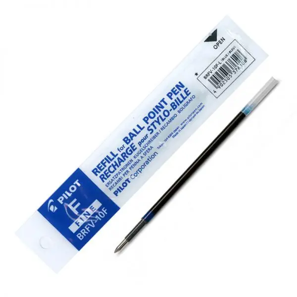 [BRFV-10F-L] Pilot BRFV-10F-Oil-Based Ballpoint Pen Refill, Fine Point (0.7 mm) (BLUE)