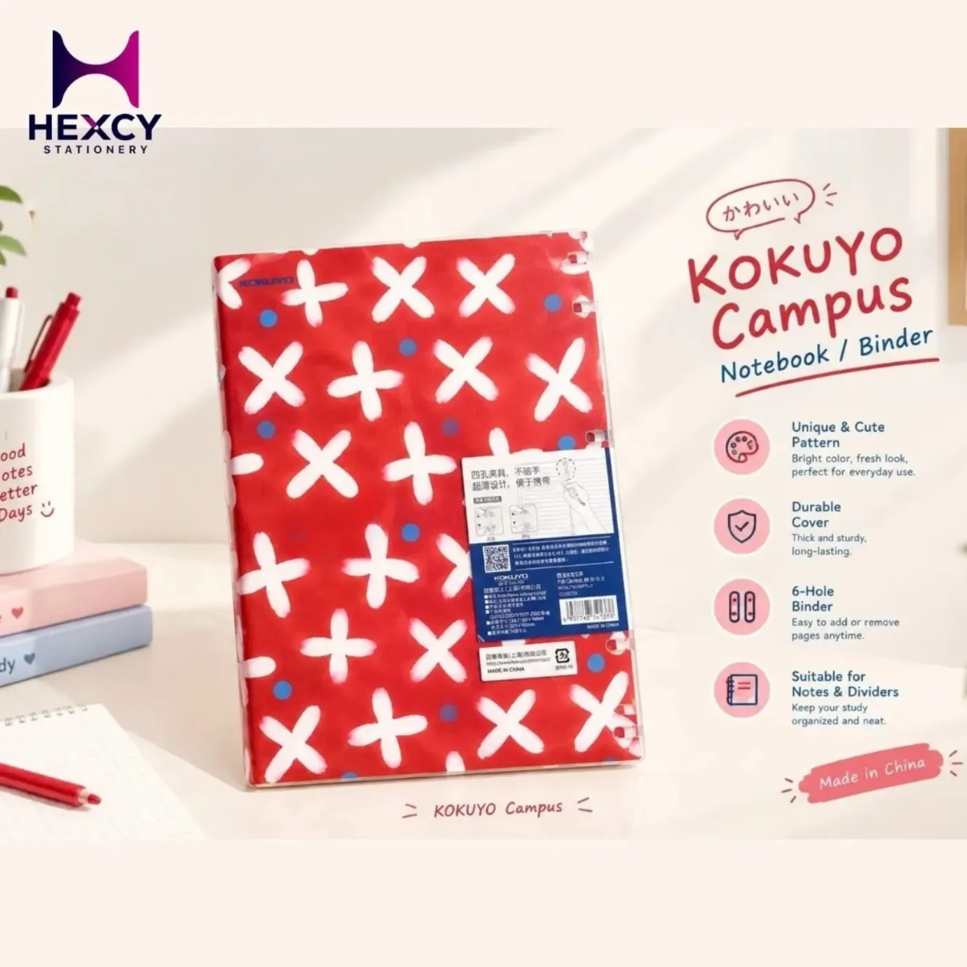 [WSG-RU1XP71-1] KOKUYO Binder B5 26 H ,40 Sheet (Suzusirokusa)