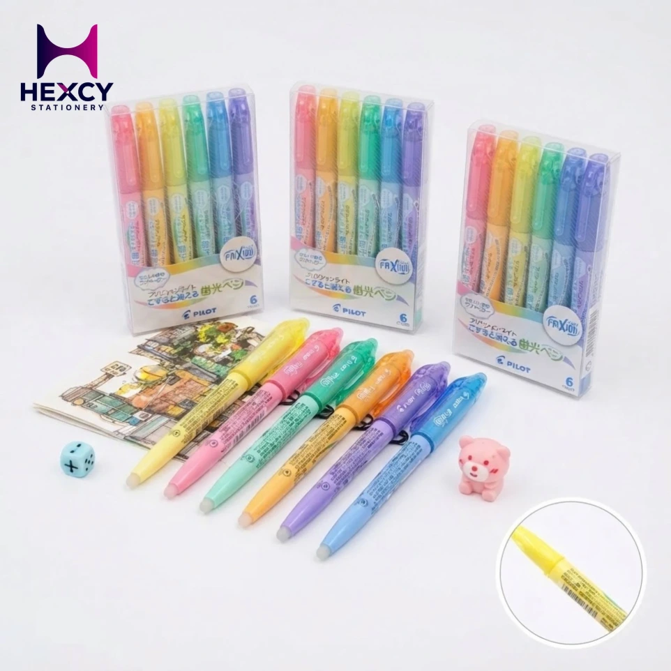 [SFL-60SL-6CS] Pilot Frixion Erasable Highlighter 6 - Color Set