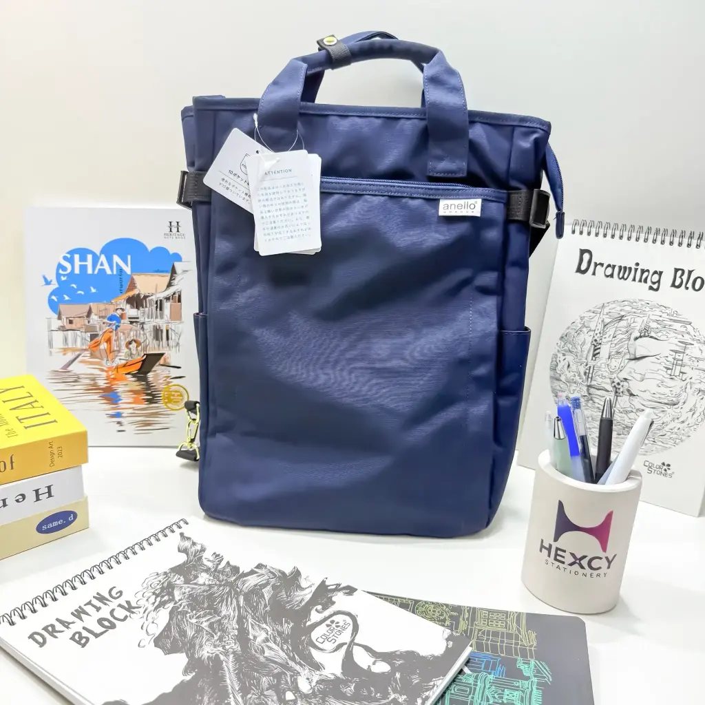 Anello Grande SPS GTC3421Z Tote Backpack, 10 Pockets, Lightweight, A4, Water Repellent, Multiple Storage