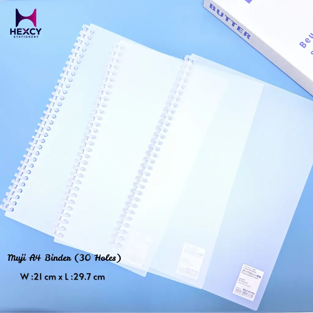 Muji Refill notebook, main body, polypropylene cover A4 30 holes
