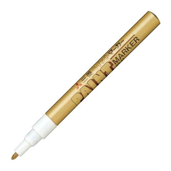 [PX-21 1P] <Mitsubishi Pencil> Oil-based paint marker fine tip gold pack
