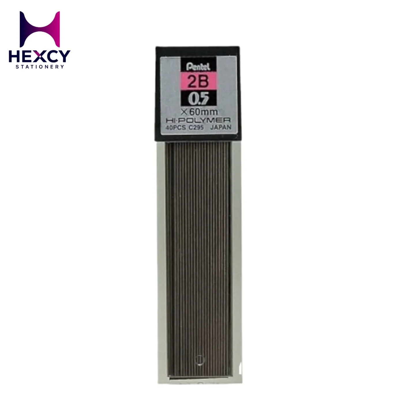 [C295-2B] Pentel High Polymer C295 0.5mm 2B Mechanical Pencil Refill 