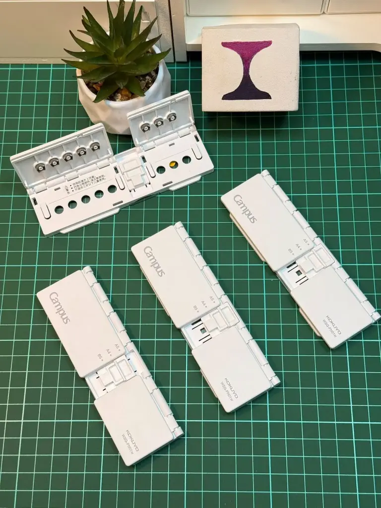 Campus Portable Push-Type Puncher for 8-Hole Loose-Leaf Binder
