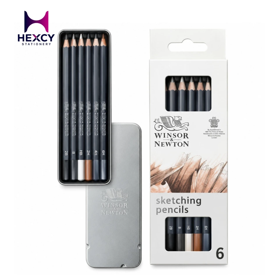 Winsor & Newton Studio Collection Artist Drawing Pencils Graphite Pencils Set of 6