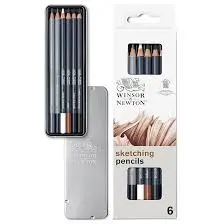 [490006] Winsor & Newton Studio Collection Artist Drawing Pencils Graphite Pencils Set of 6