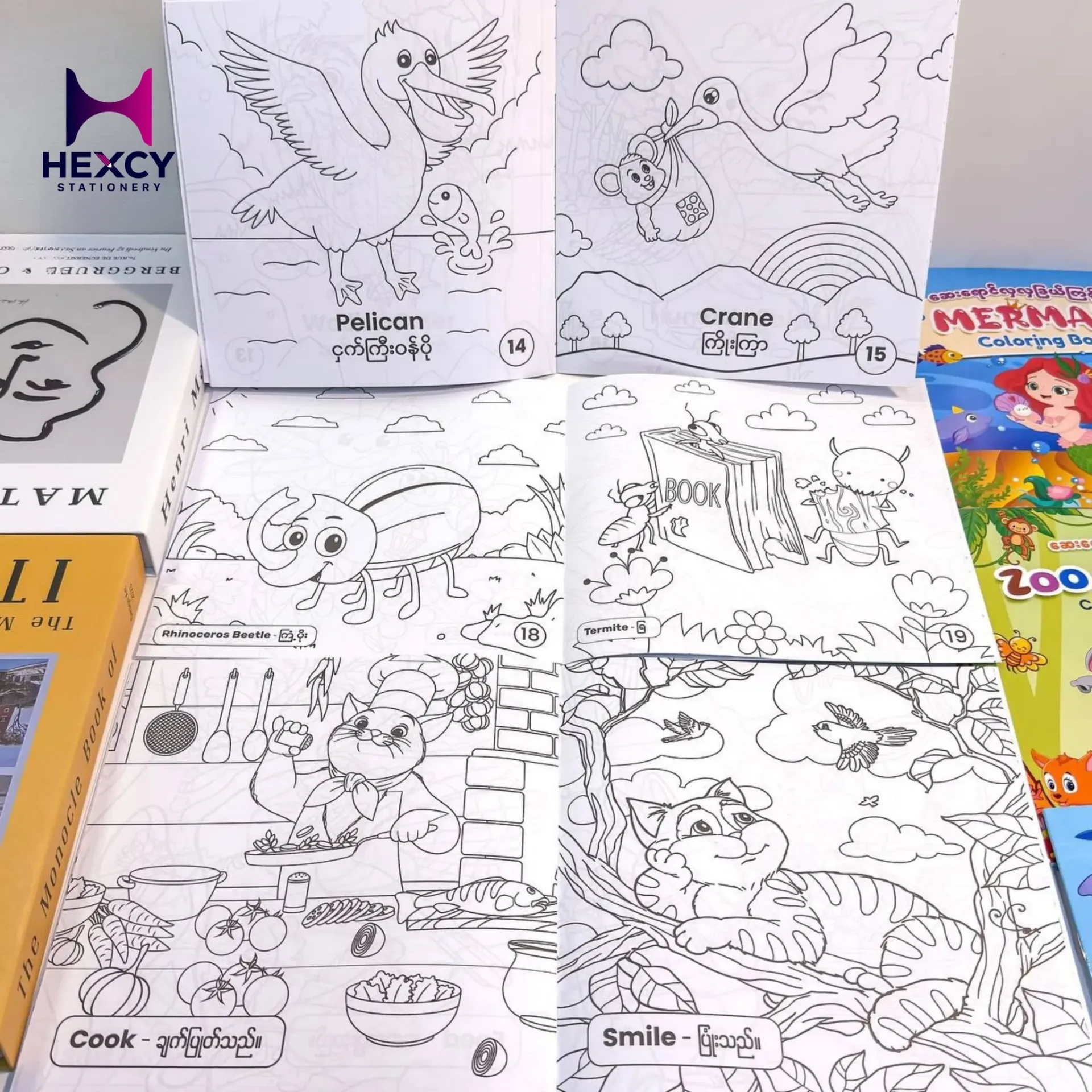 Zoo Animals Coloring Book