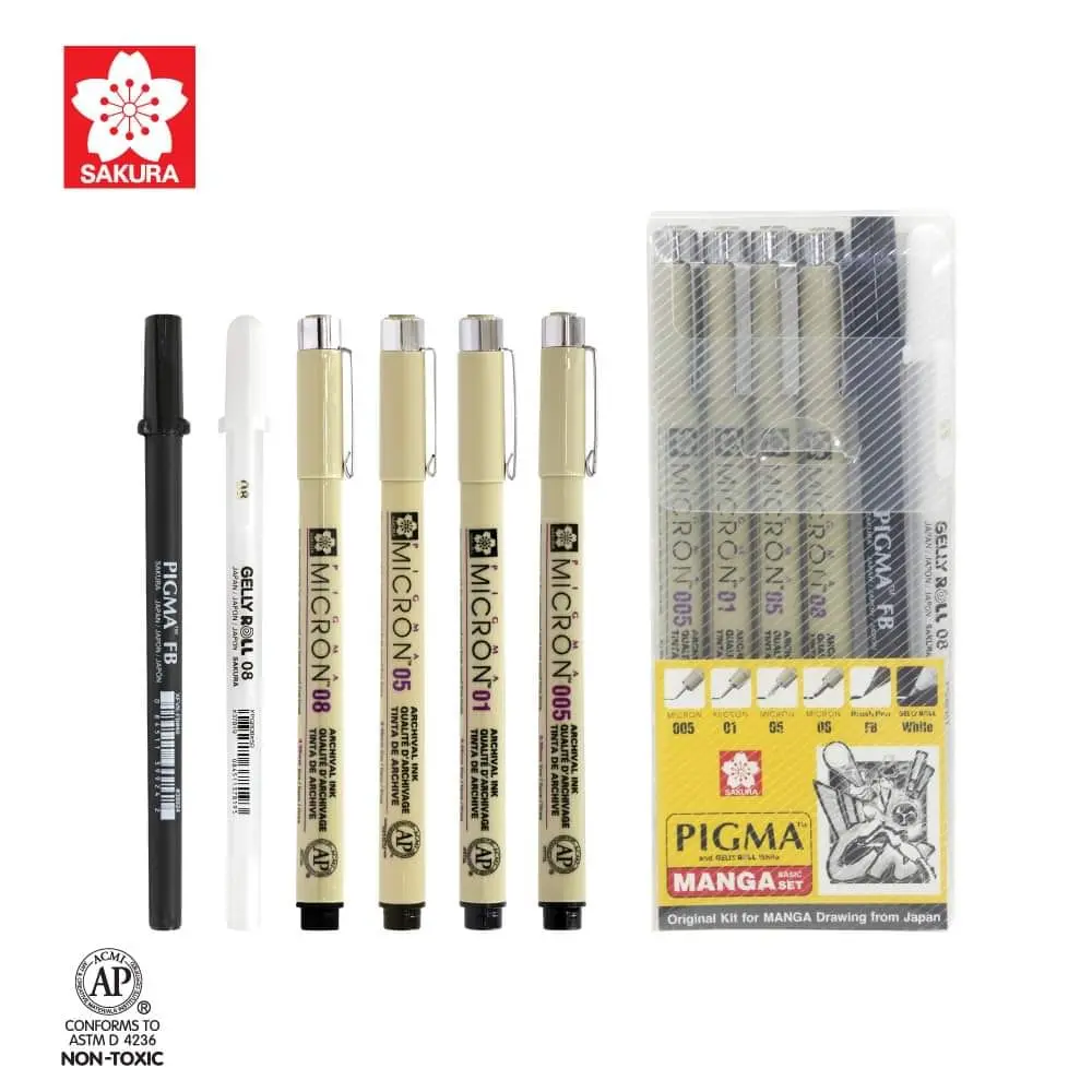 [XSDK-M6] SAKURA pigma Manga Set